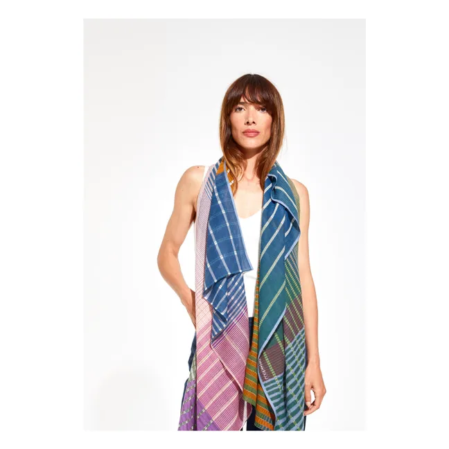 Vibrierendes Halstuch | Blau