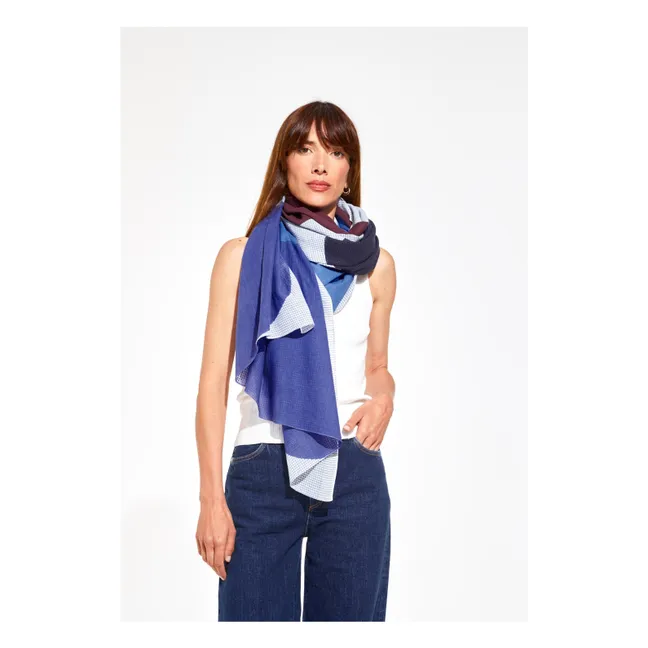 Sciarpa di ciottoli | Blu