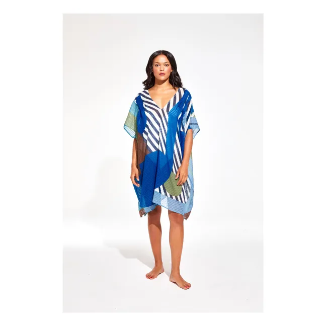 Vestido postal Elia | Azul