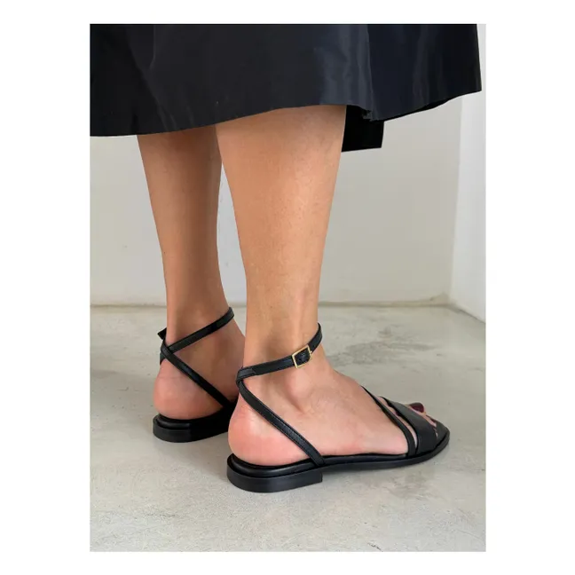 Sandales Grace Cuir | Noir
