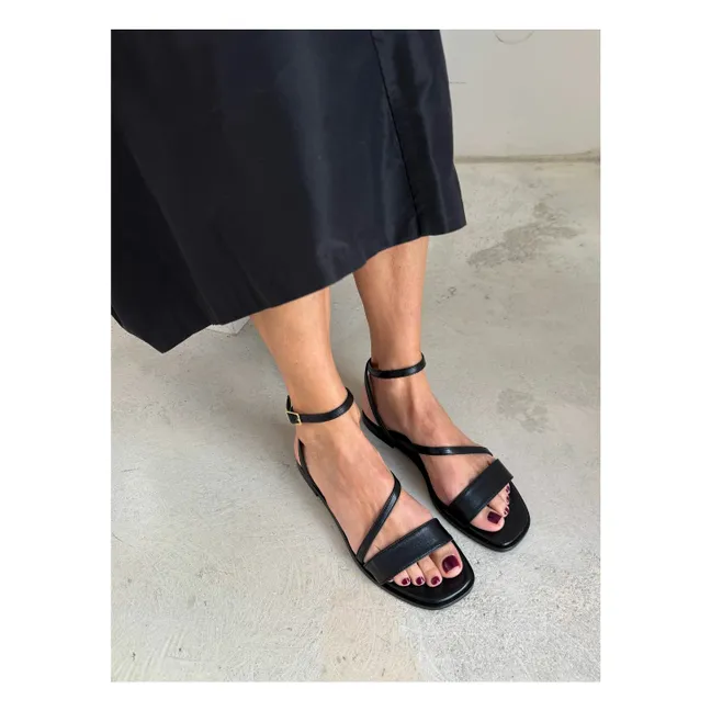 Sandales Grace Cuir | Noir