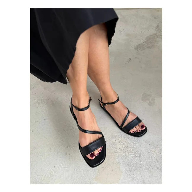 Sandales Grace Cuir | Noir
