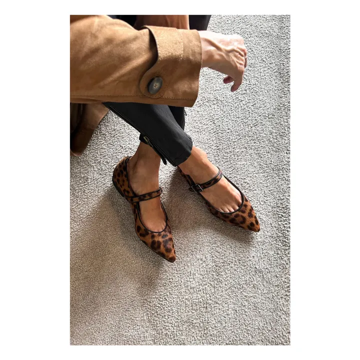 Mary Jane Léopard | Marron- Image produit n°3