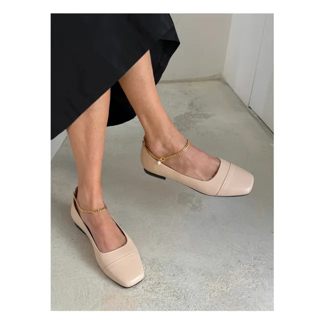 Ballerines Cuir | Nude