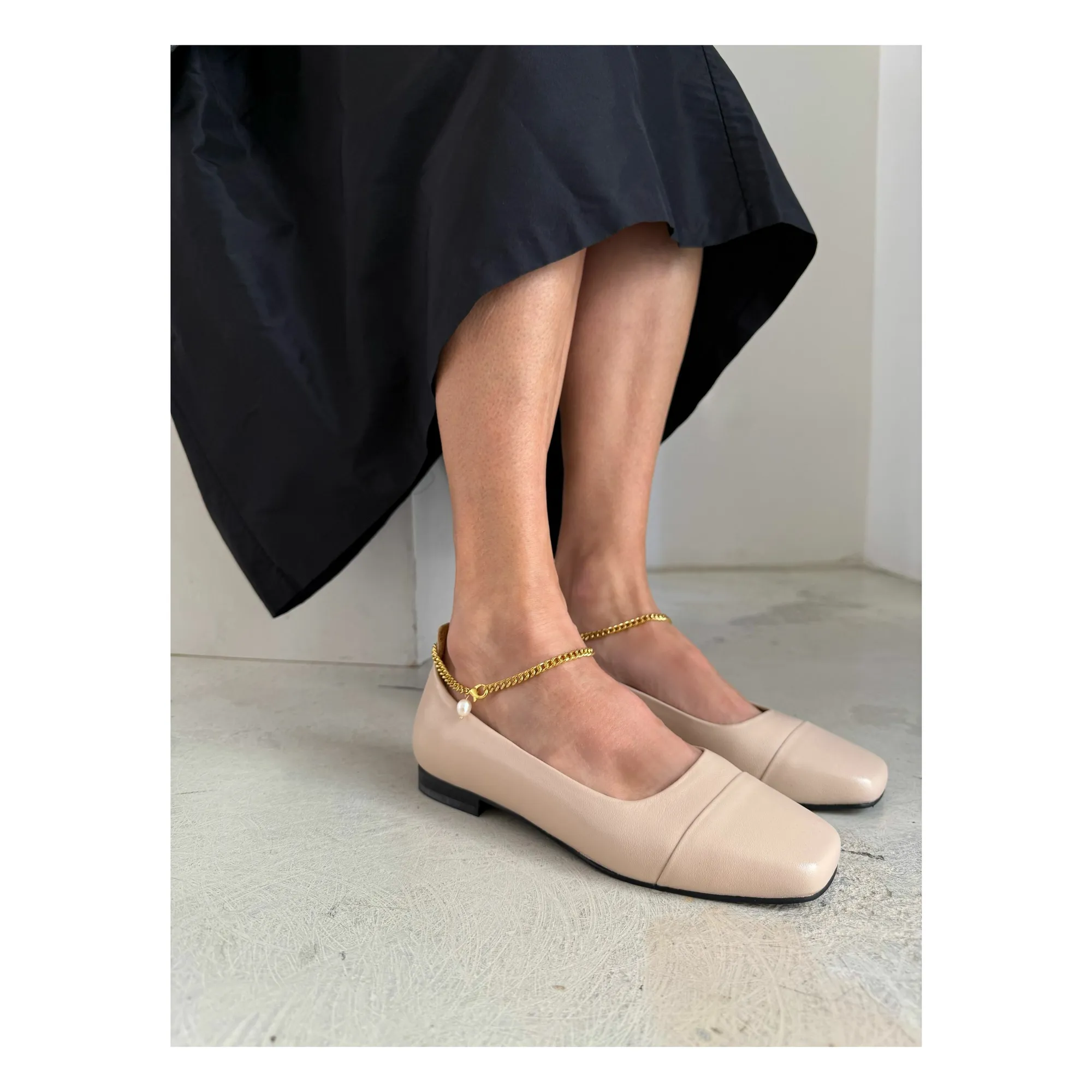 Ballerines Cuir | Nude- Image produit n°2