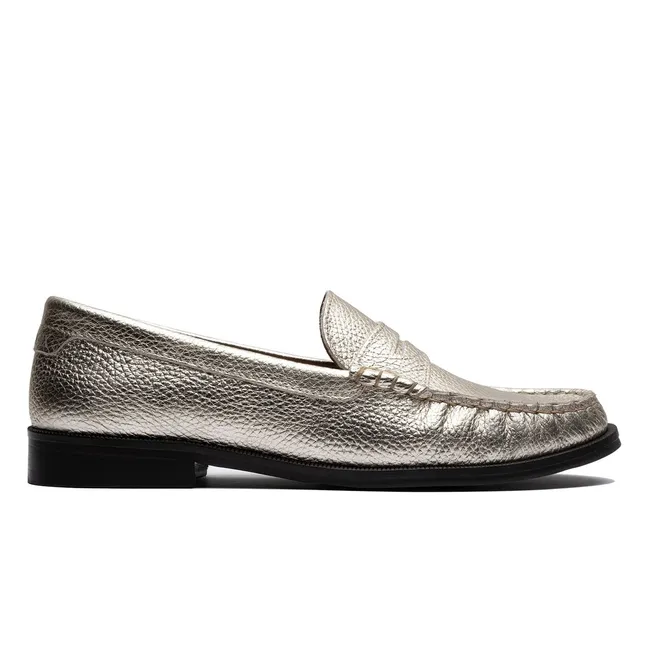Penny Loafer metallizzato | Champagne