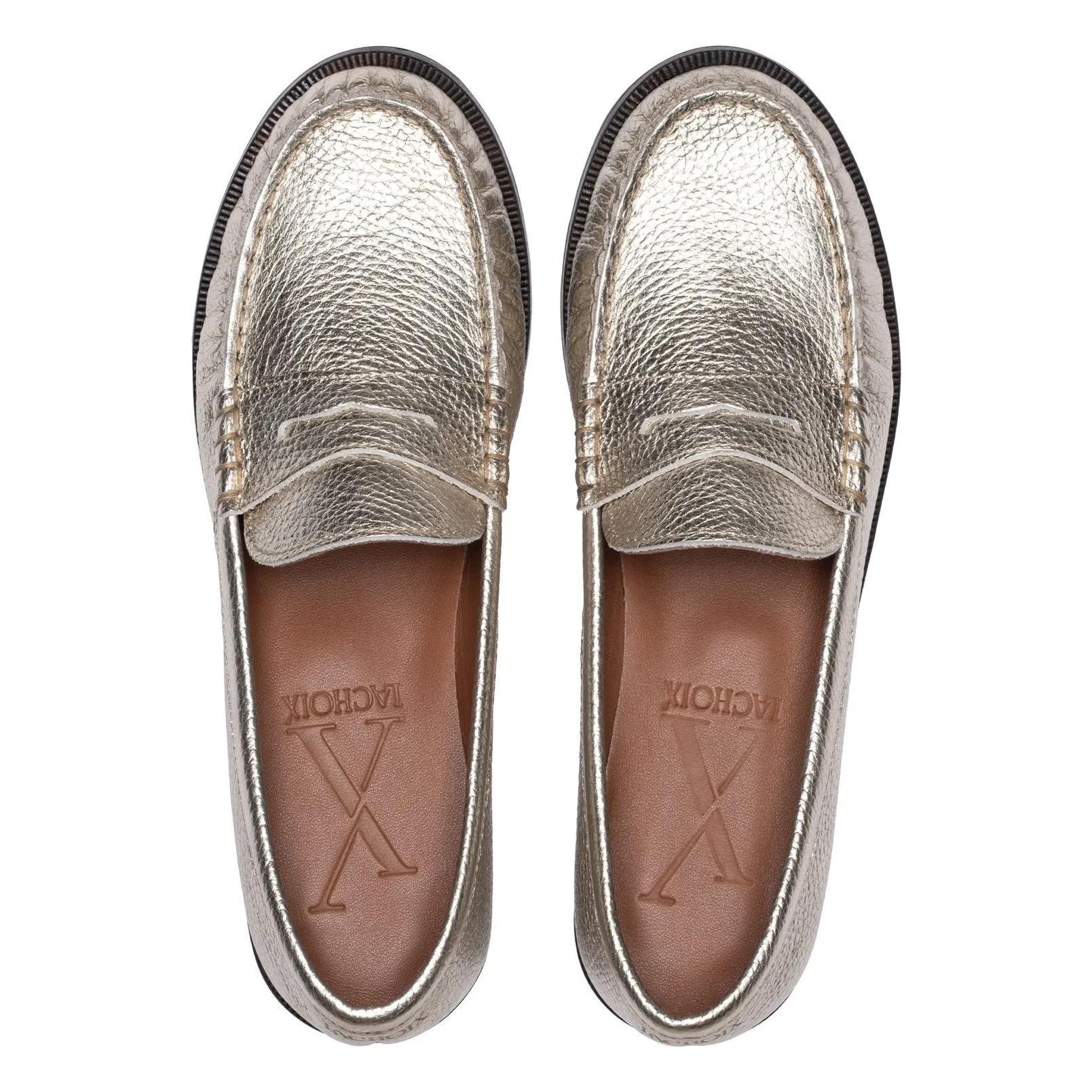 Mocassin Penny Métallisés | Champagne- Image produit n°6