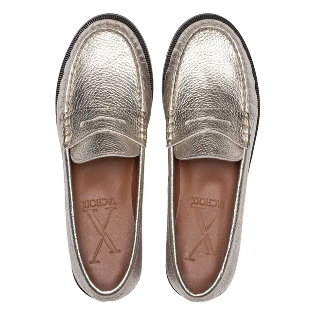 Penny Loafer metallizzato | Champagne
