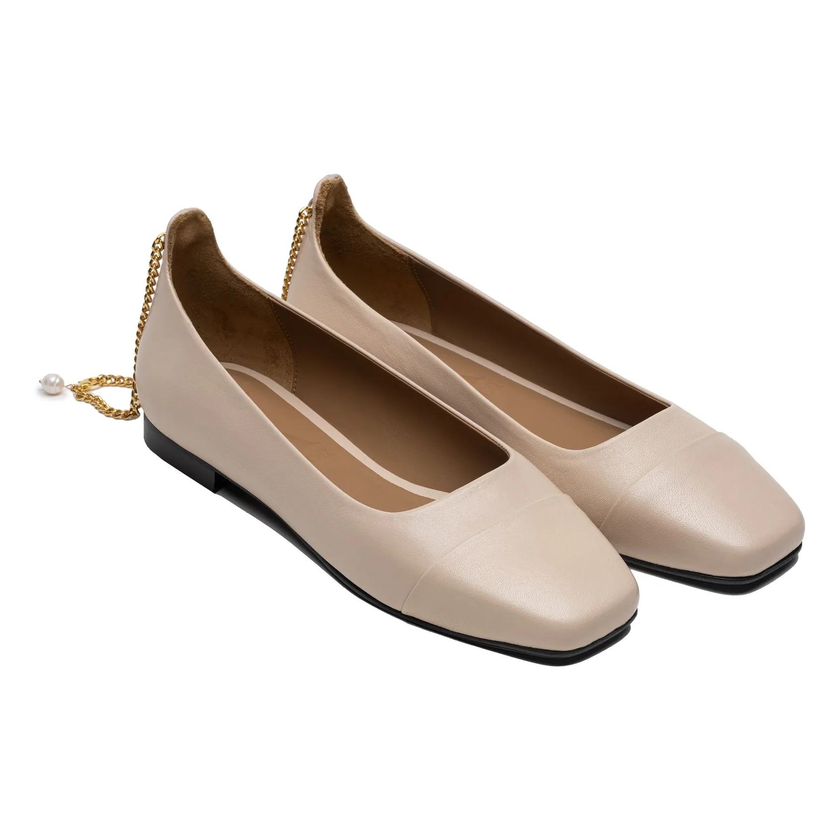 Ballerines Cuir | Nude- Image produit n°4