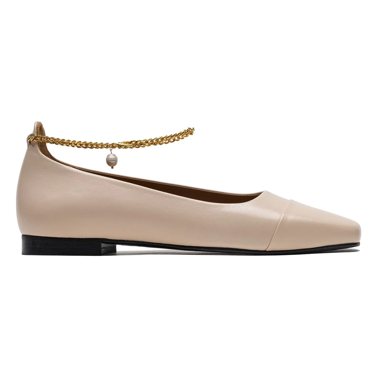 Ballerines Cuir | Nude- Image produit n°0
