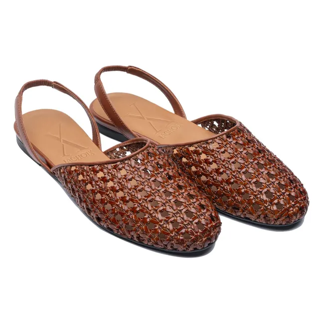Slingback Tressées | Marron