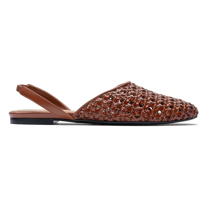 Slingback Tressées | Marron- Image produit n°0