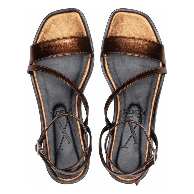 Sandales Grace Métallisées | Bronze