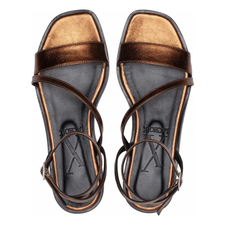 Sandales Grace Métallisées | Bronze- Image produit n°5