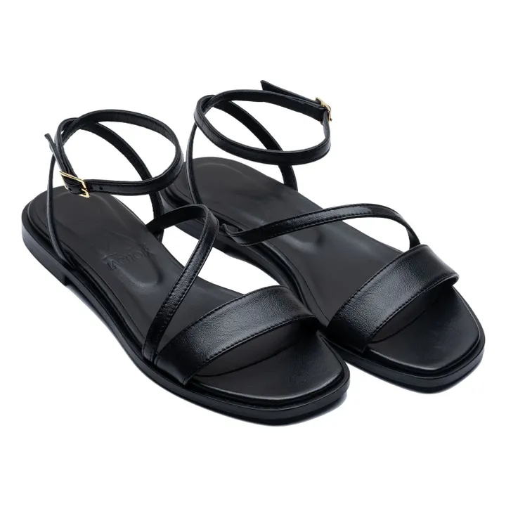 Sandales Grace Cuir | Noir- Image produit n°4