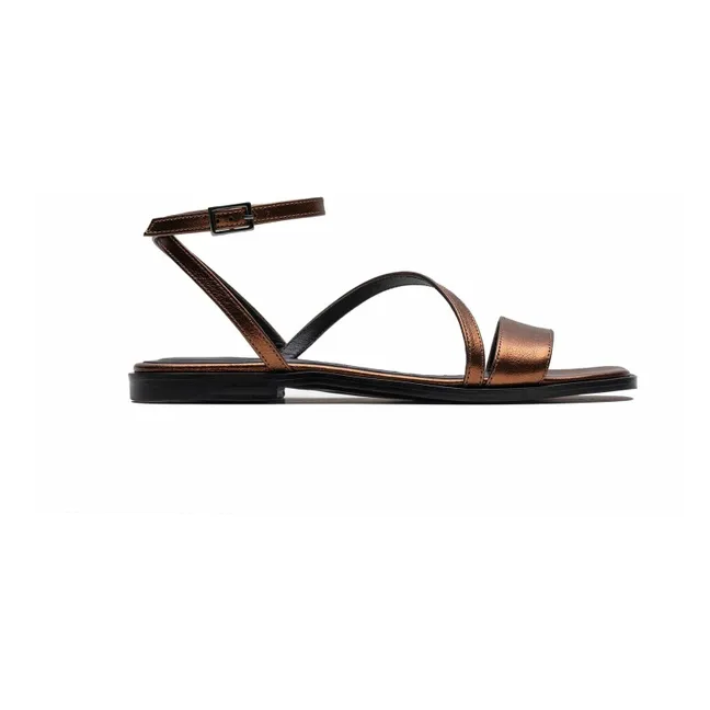 Sandales Grace Métallisées | Bronze