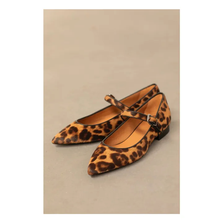 Mary Jane Léopard | Marron- Image produit n°2