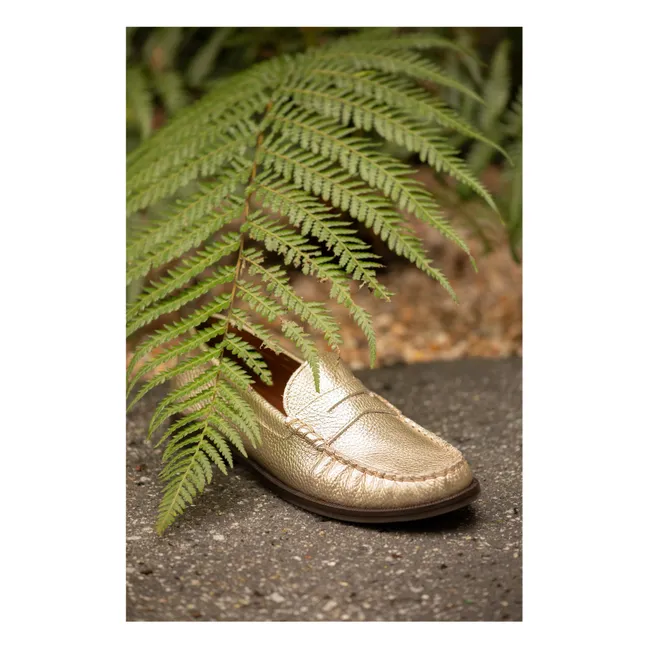 Penny Loafer metallizzato | Champagne