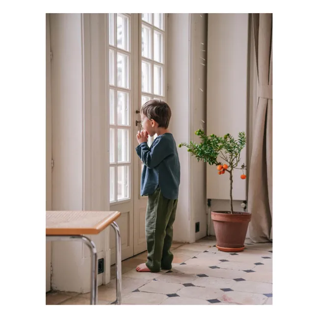 Camicetta di lino Kurta | Blu marino
