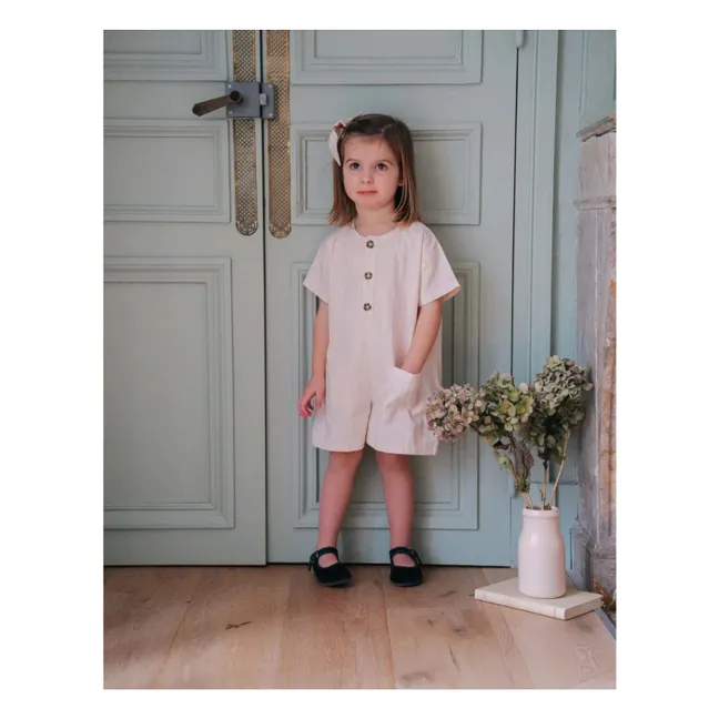 Combishort Arsene Rayée | Rose pâle