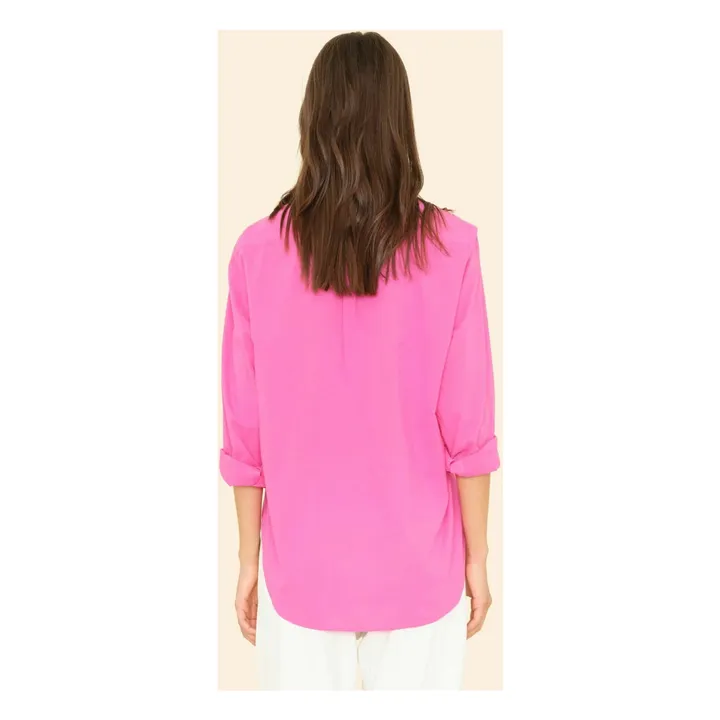 Chemise Beau Popeline de Coton | Rose fuschia- Image produit n°2