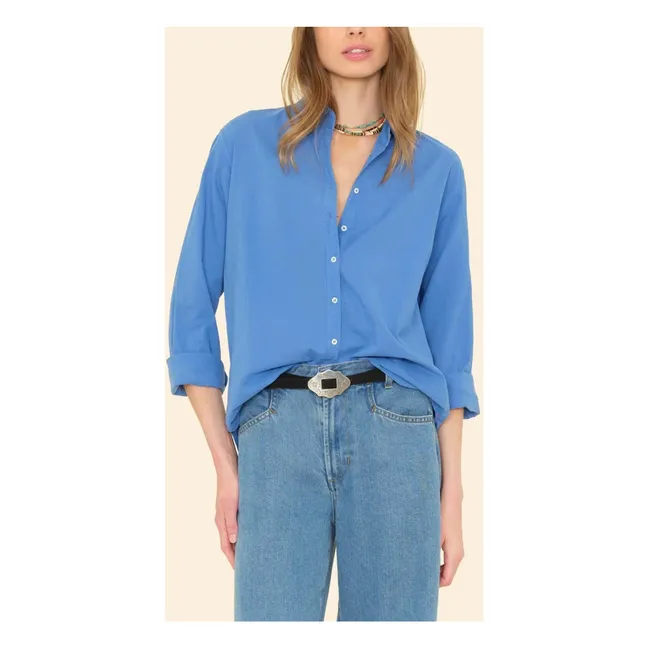 Camicia Beau Popeline de Coton | Blu scur
