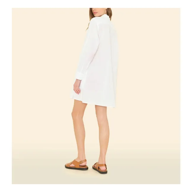 Kleid Bobby Popeline de Coton | Weiß