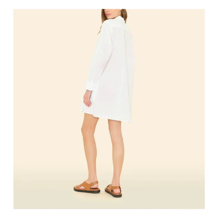 Robe Bobby Popeline de Coton | Blanc- Image produit n°1
