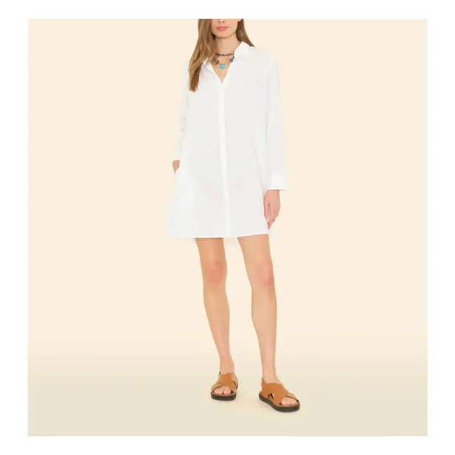 Kleid Bobby Popeline de Coton | Weiß