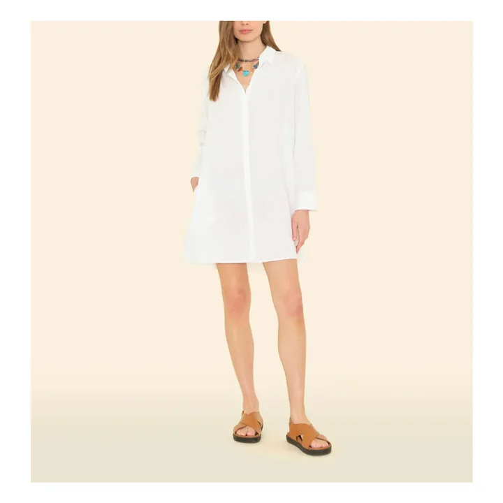 Robe Bobby Popeline de Coton | Blanc- Image produit n°0