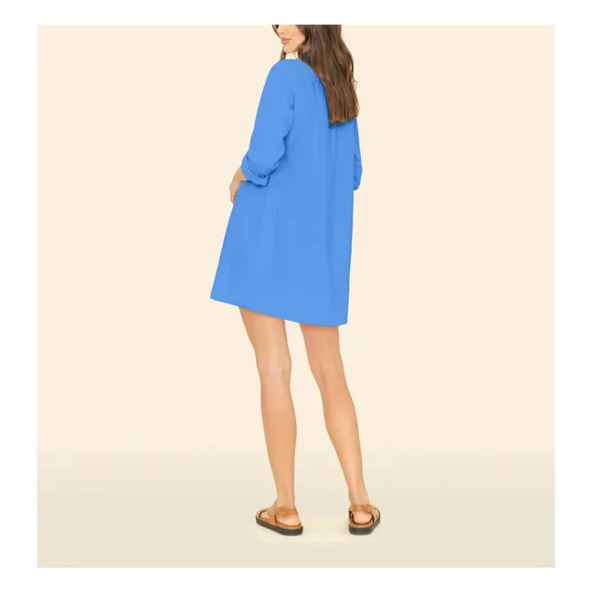 Kleid Bobby Popeline de Coton | Blau