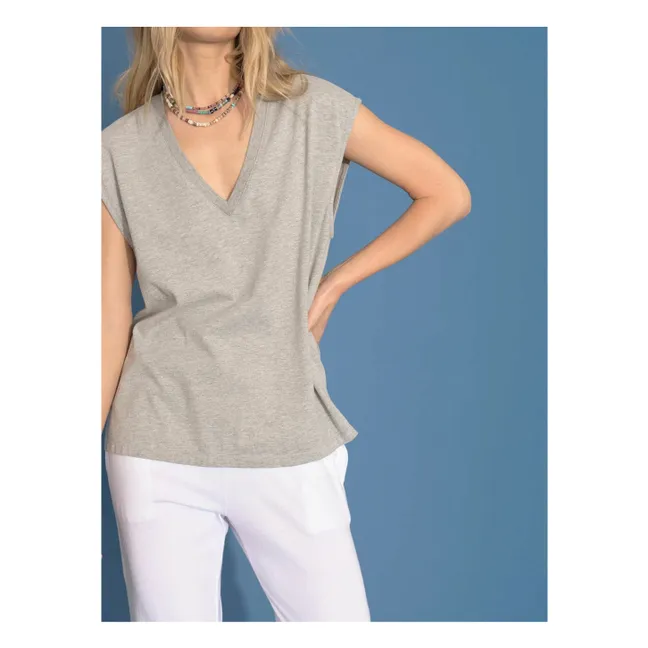 T-shirt Dax | Gris chiné
