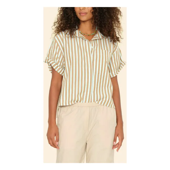 Camicia Drake a righe | Verde