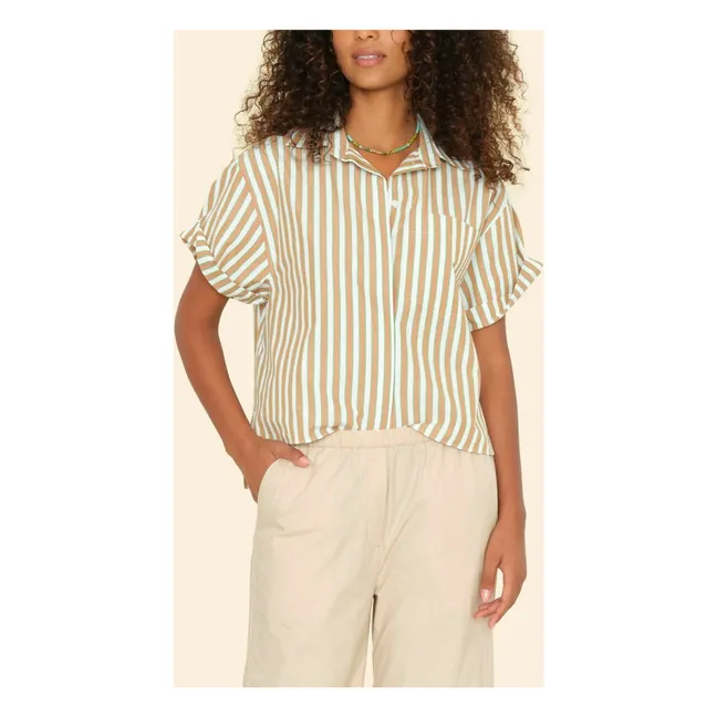 Camicia Drake a righe | Verde