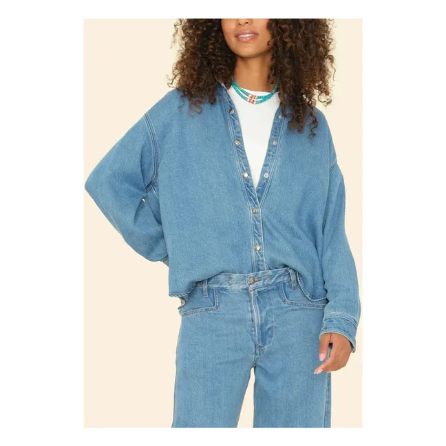 Hemd Gia Denim | Blau