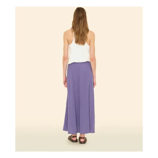 Deon Cotton Gauze Skirt | Washed blue