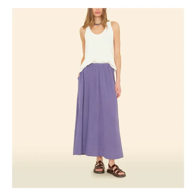 Jupe Deon Gaze de Coton | Bleu délavé