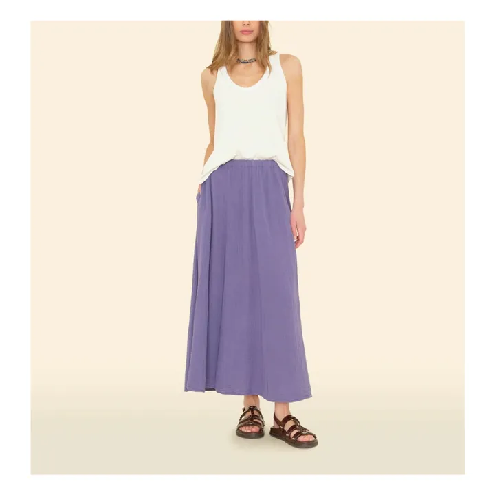 Jupe Deon Gaze de Coton | Bleu délavé- Image produit n°1