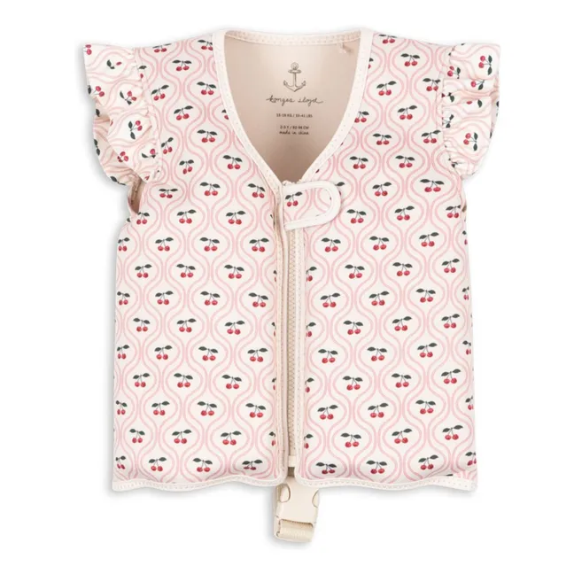 Gilet de natation à volant Cherry | Rouge cerise