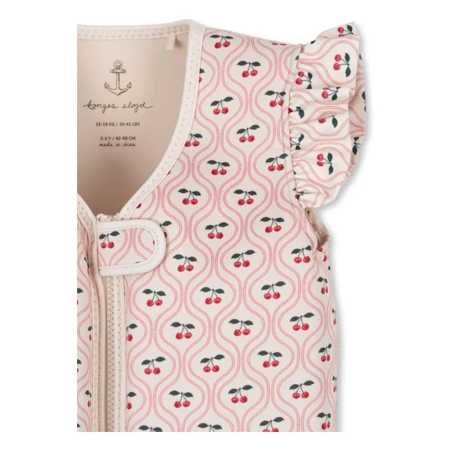Gilet de natation à volant Cherry | Rouge cerise