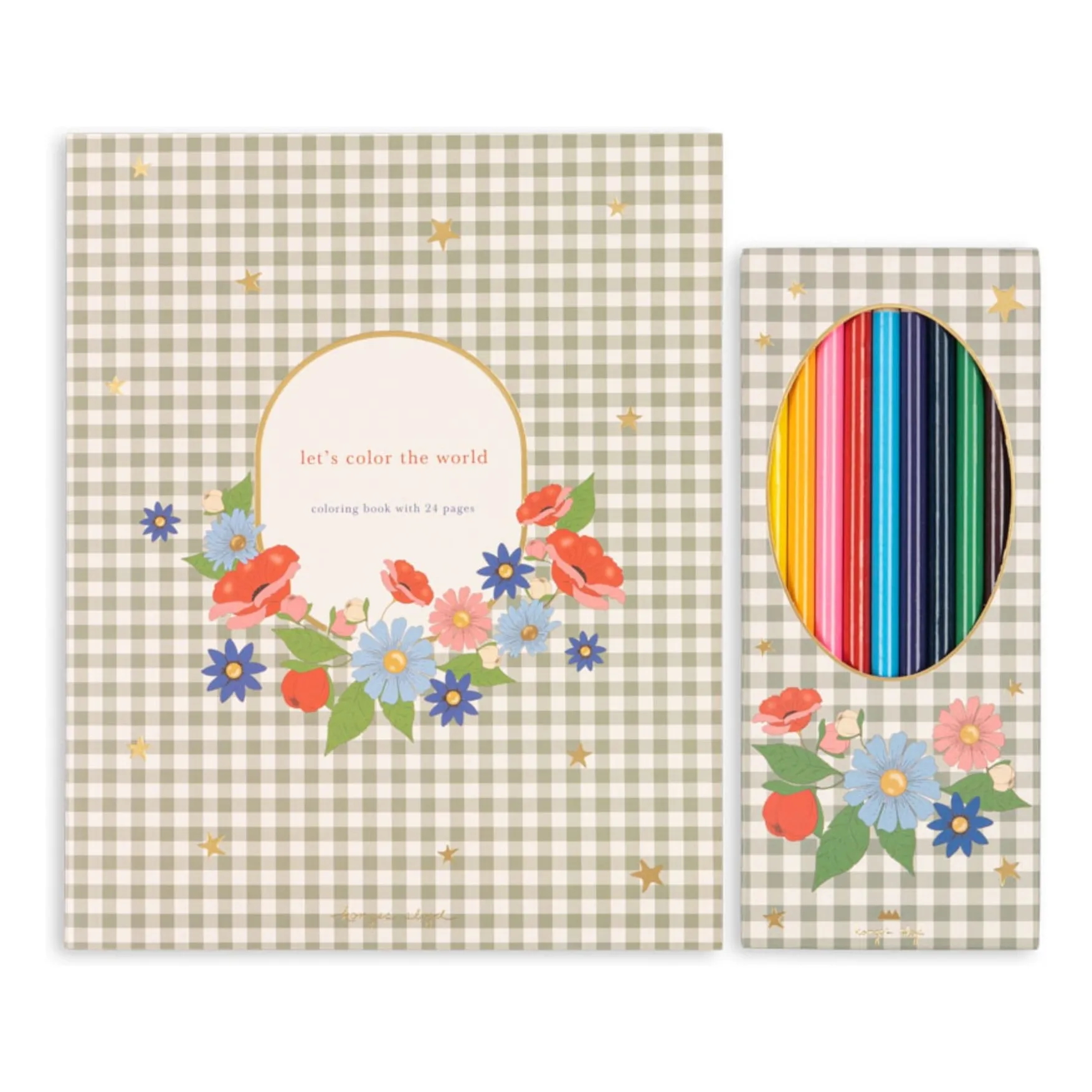 Konges Sløjd Sage Coloring Book With 6 Colored Pencils