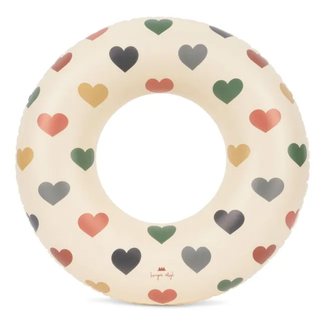 Hearts inflatable buoy | Ecru