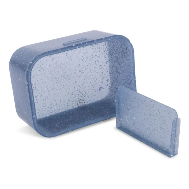 Lunch box glitter Race | Bleu foncé