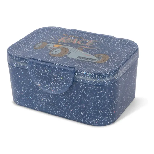 Lunch box glitter Race | Bleu foncé