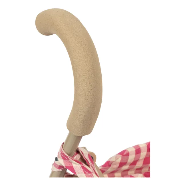 Puppenwagen Bubblegum Check | Rosa
