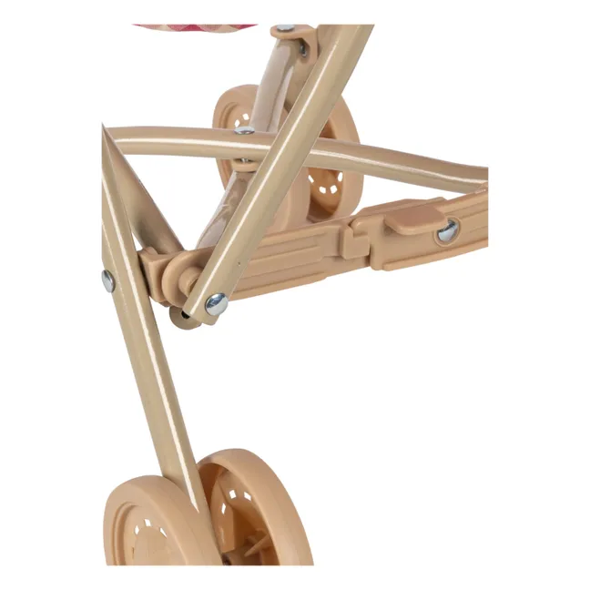 Puppenwagen Bubblegum Check | Rosa