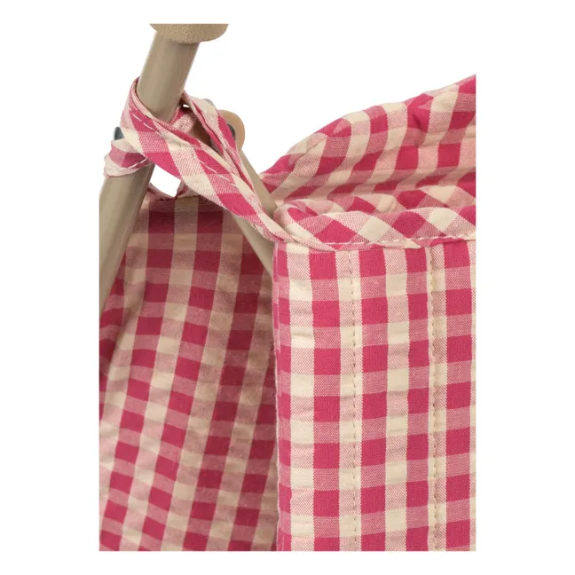 Puppenwagen Bubblegum Check | Rosa