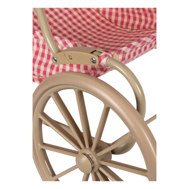 Bubblegum Check doll baby carriage | Pink