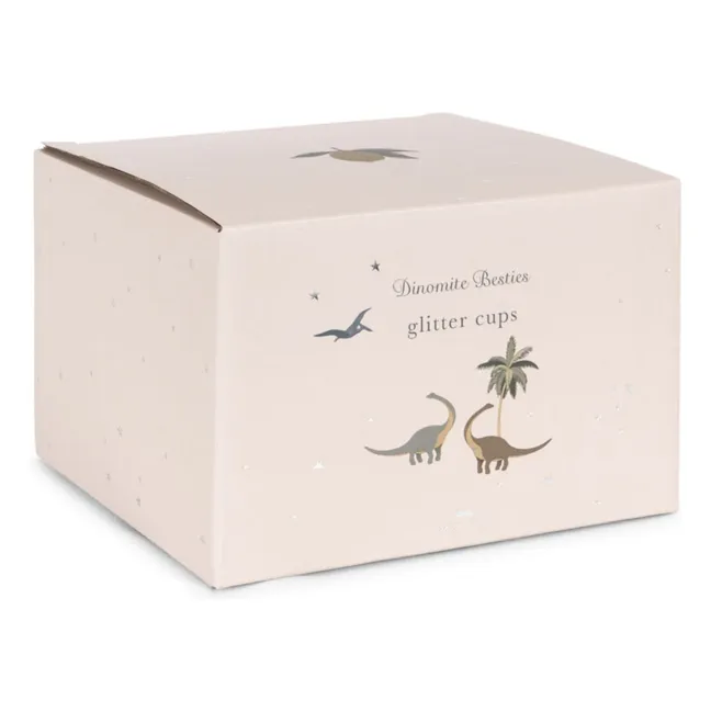 Glitter-Becher - 4er-Set | Blau