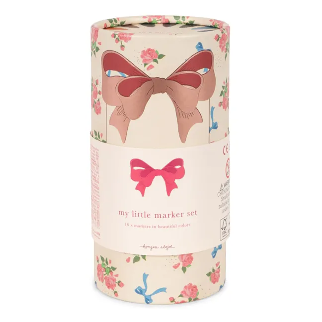 Flower felt-tip box | Pink